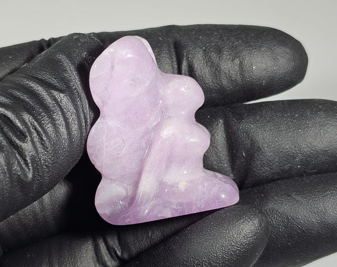 Mini Lepidolite Fairy Carving