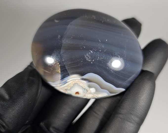 Orca Agate Palm Stone
