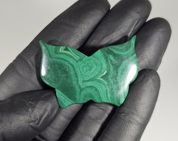 Malachite Butterfly Carving