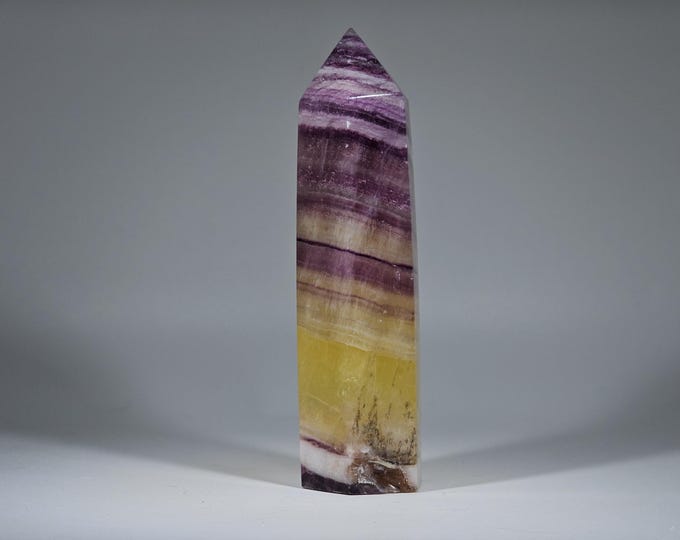 Yellow and Purple Fluorite Tower *Imperfect