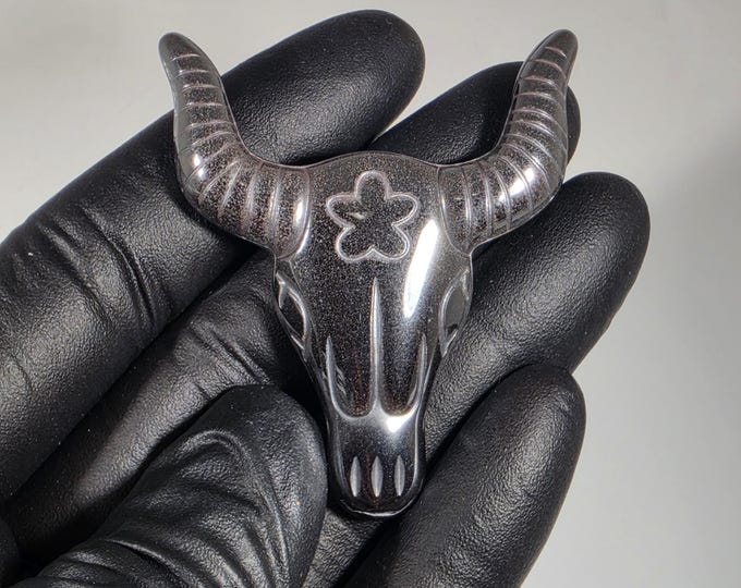 Terahertz Cow Head Carving