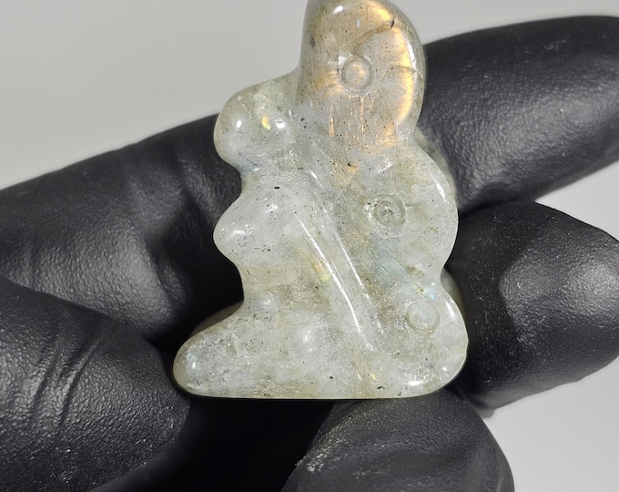 Mini Labradorite Fairy Carving