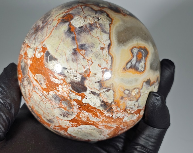 72mm Money Agate Sphere