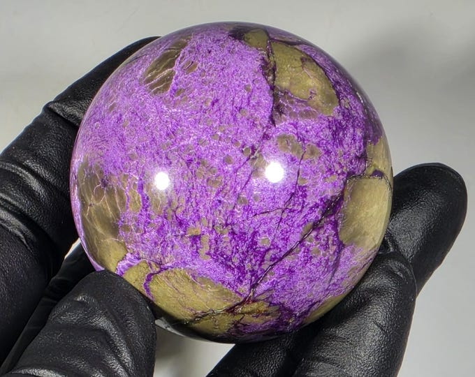 44mm Atlantisite in Stichtite Sphere