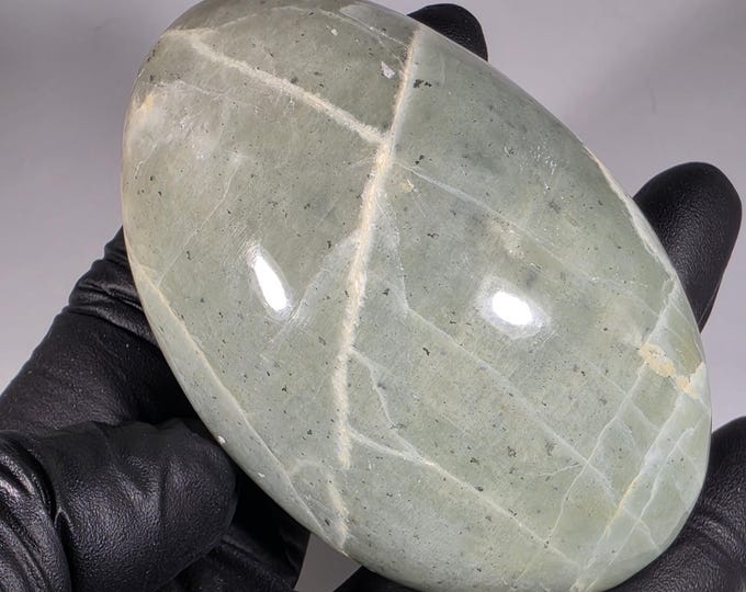 Green Moonstone Palm Stone