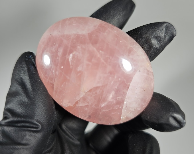 Rose Quartz Palm Stone