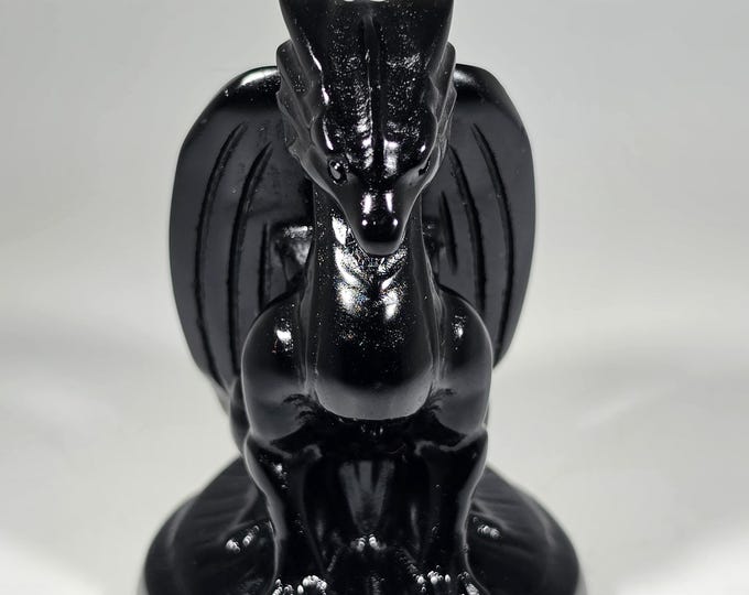Obsidian Dragon Carving