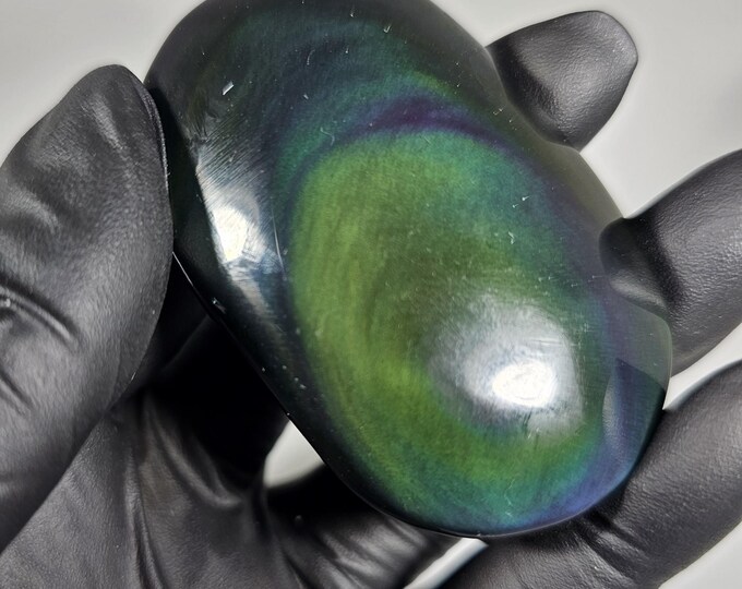 Rainbow Obsidian Palm Stone