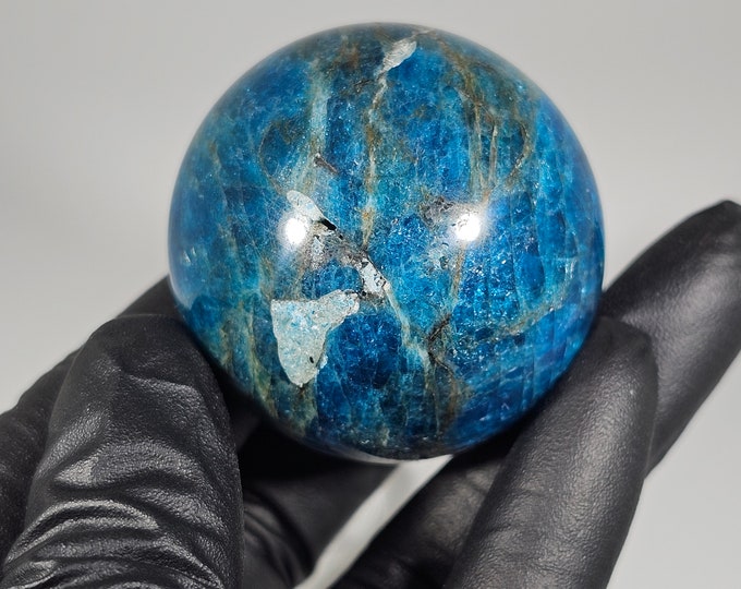 39mm Blue Apatite Sphere *Imperfect