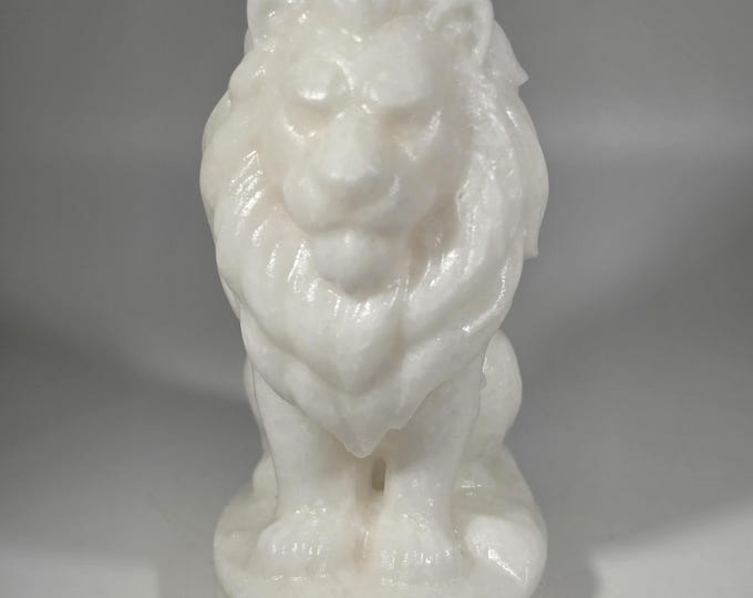White Jade Lion Carving