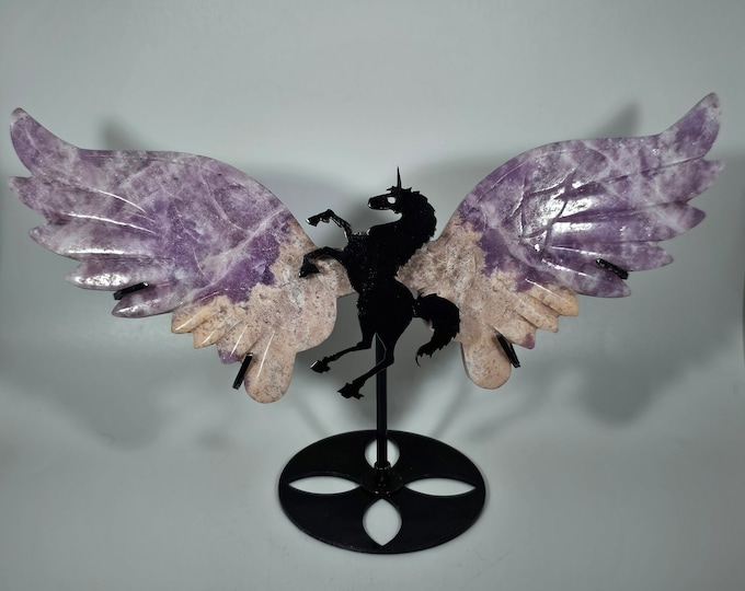 Lepidolite Pegasus Wings