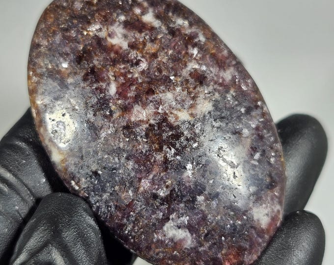 Lepidolite Palm Stone