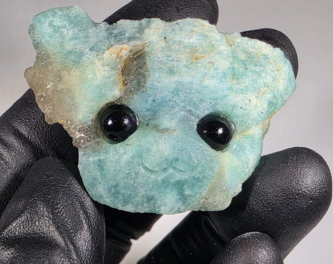 Amazonite Pet Rock Carving