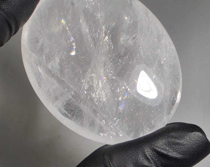 Clear Quartz Palm Stone