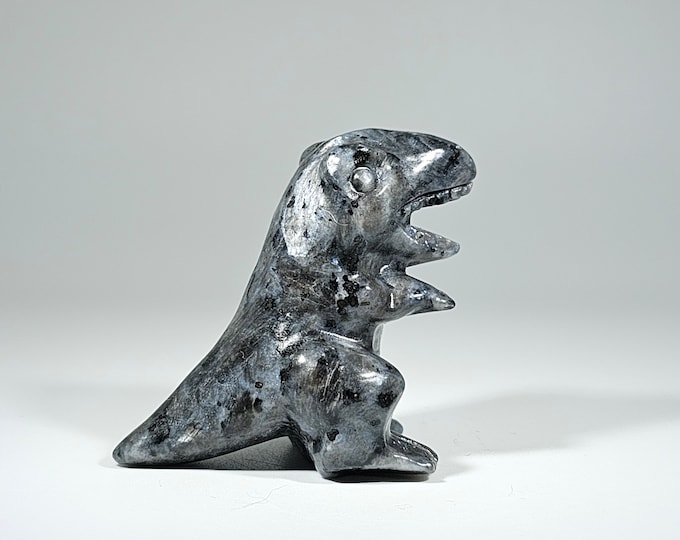 1.9" Larvikite Dinosaur Carving