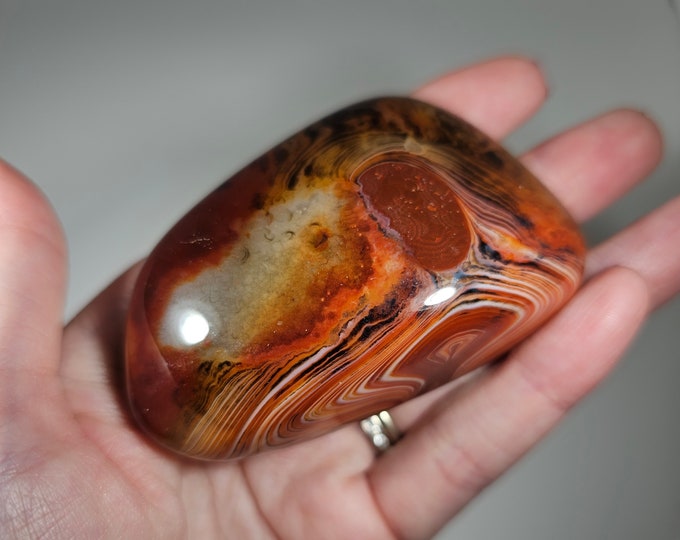 Sardonyx Palm Stone