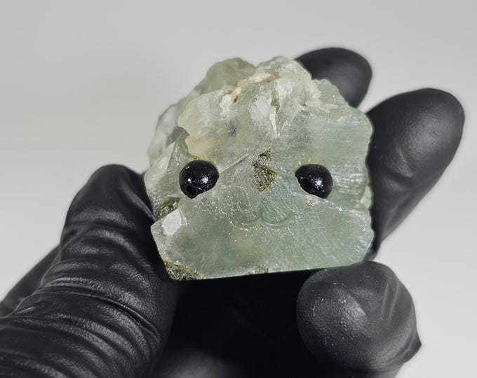 Prehnite Pet Rock Carving