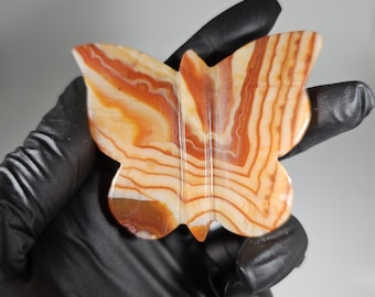 Carnelian Butterfly Carving