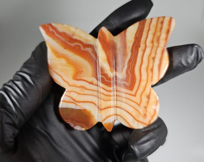 Carnelian Butterfly Carving