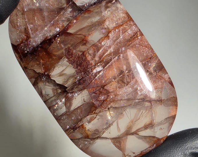 Fire Quartz Palm Stone
