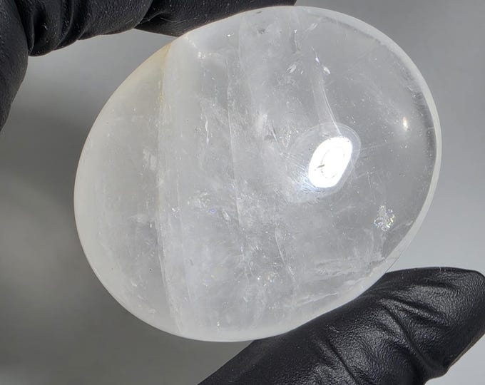 Clear Quartz Palm Stone