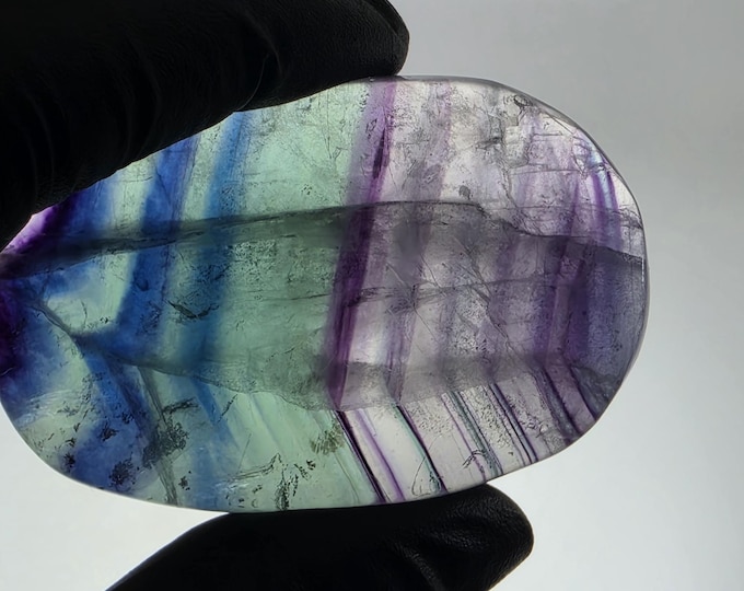 Rainbow Fluorite Palm Stone