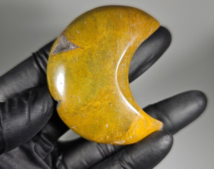 Ocean Jasper Moon Palm Stone