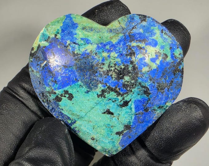 Azurite Heart Stone
