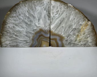 Brazilian Agate Bookends