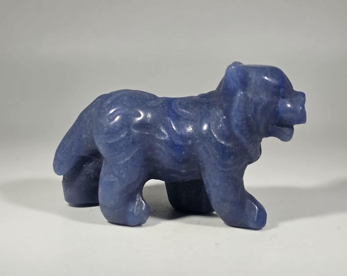 Blue Aventurine Tiger Carving