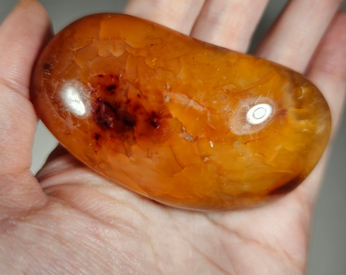 Carnelian Palm Stone