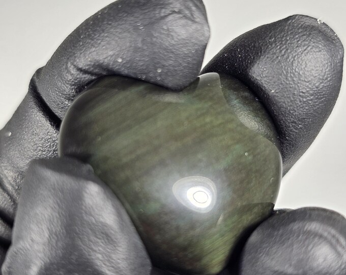 Mini Rainbow Obsidian Heart