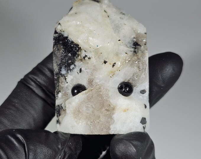 Rainbow Moonstone Pet Rock Carving