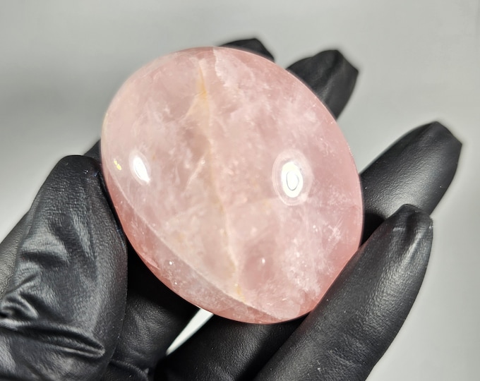 Rose Quartz Palm Stone