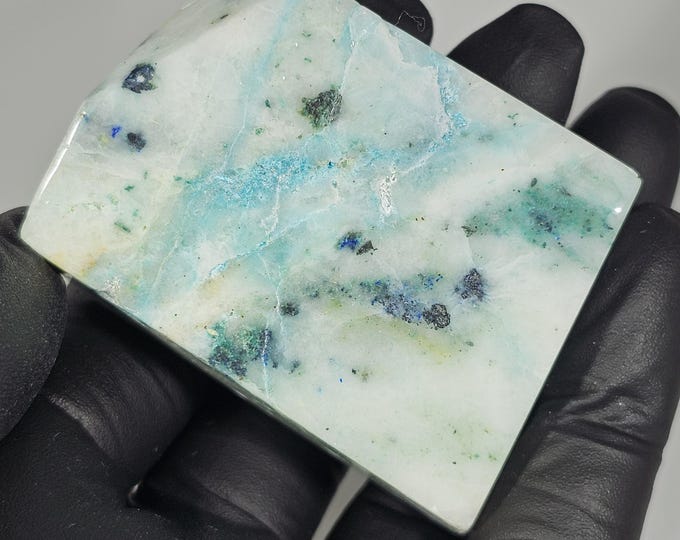 Phoenix Stone Freeform Chrysocolla in Quartz