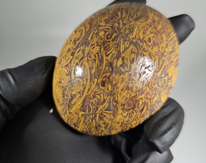 Calligraphy Jasper Palm Stone