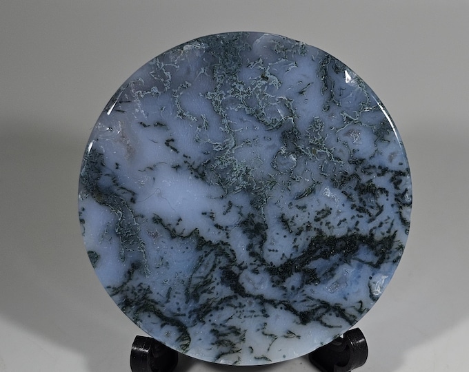 Moss Agate Circle Slab