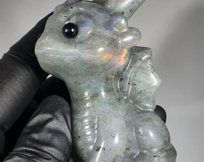 Labradorite Dragon Carving