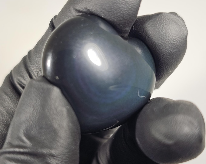 Mini Rainbow Obsidian Heart