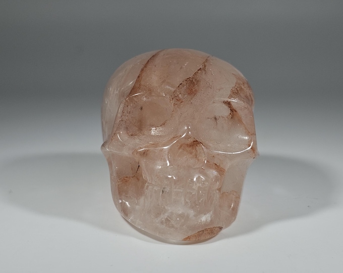 2" Fire Quartz Skull Carving