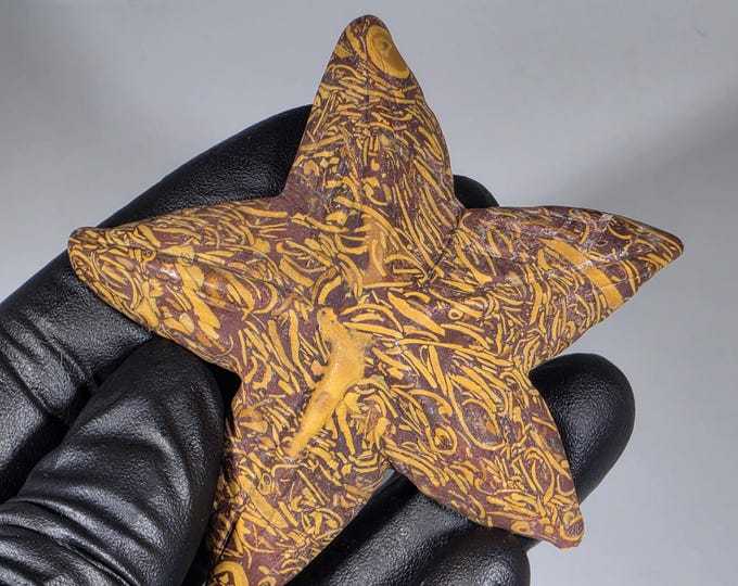 Calligraphy Jasper Starfish Carving