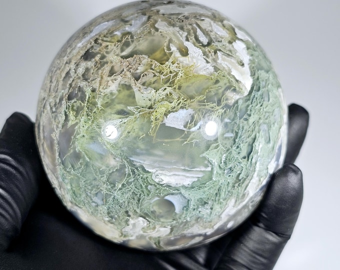 74mm Moss Agate Sphere