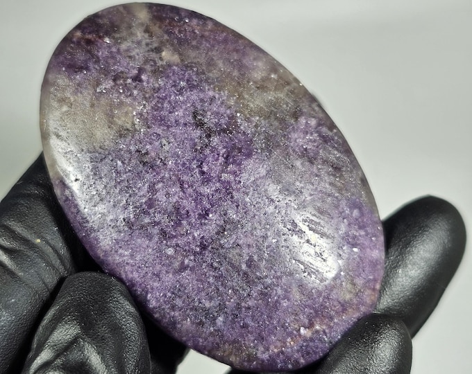 Lepidolite Palm Stone