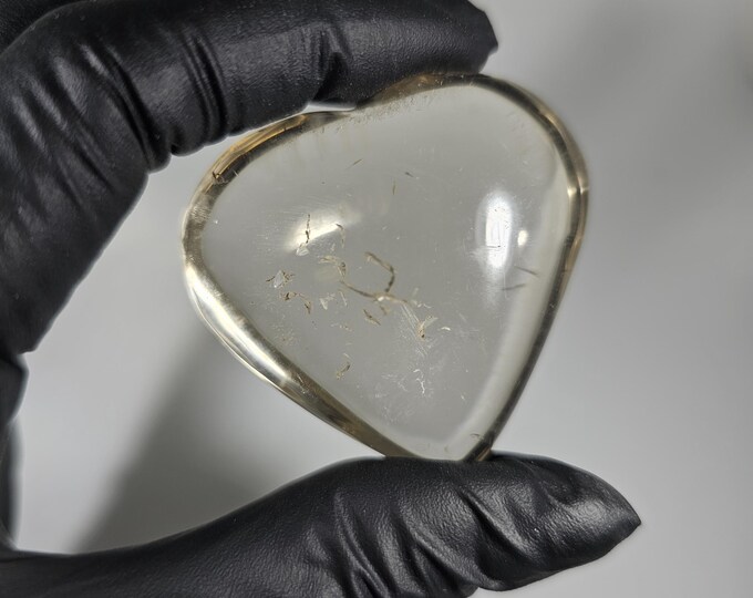 Smoky Quartz Heart Carving *Imperfect