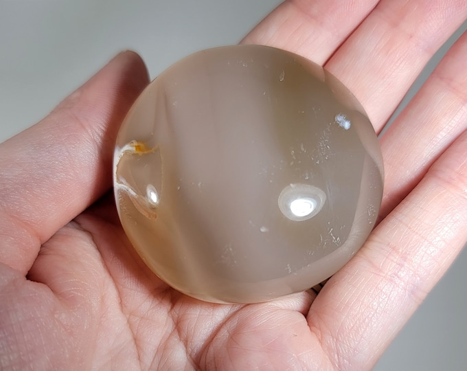 Orca Agate Palm Stone