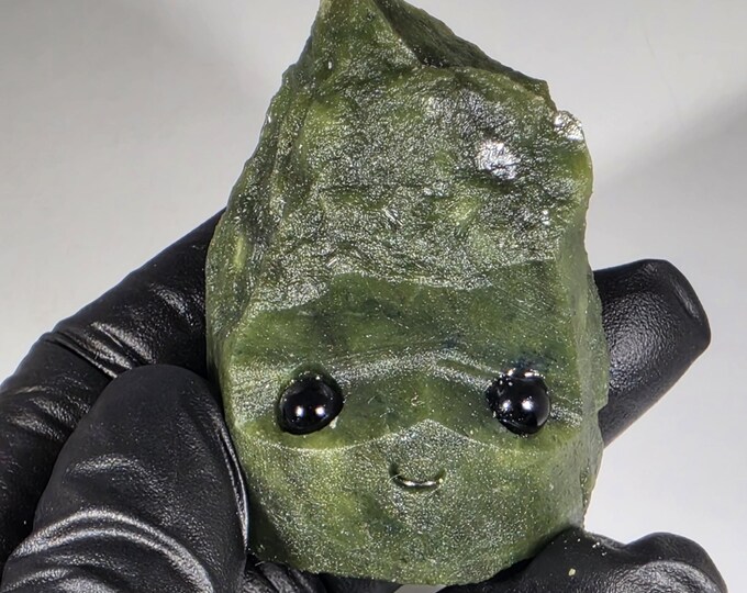 Green Jade Pet Rock Carving