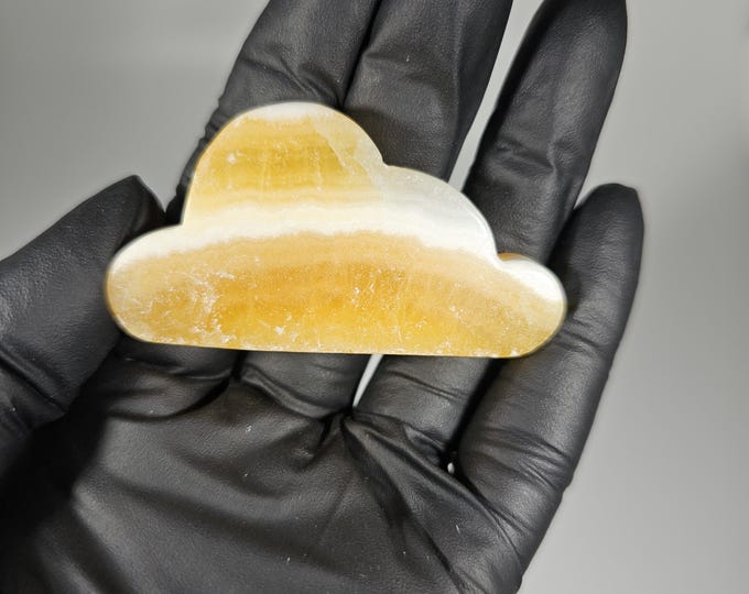 Small Orange Calcite Cloud Carving