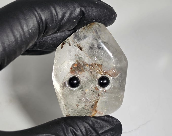 Garden Quartz Pet Rock Carving