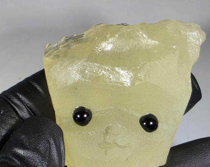 Citrine Pet Rock Carving