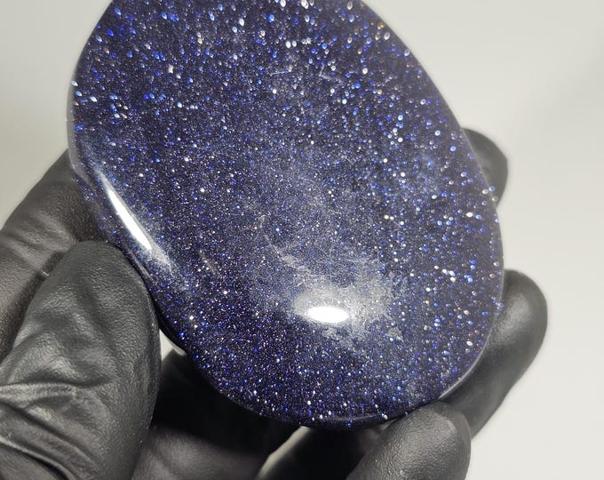 Blue Sandstone Palm Stone